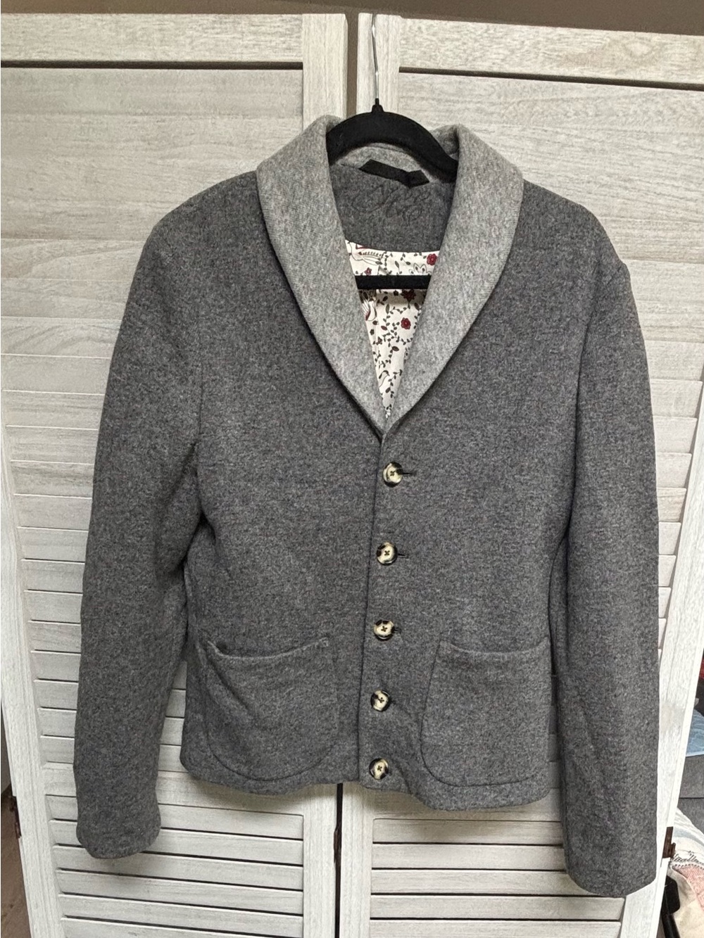 Herr Von Eden HvE Mens Virgin Wool Cardigan Sweater Small S